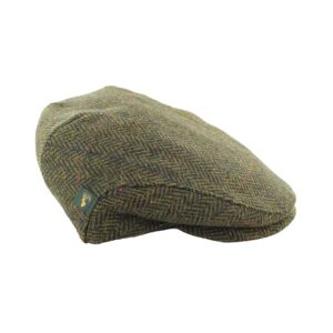 alt= a green cabby hat trinity style