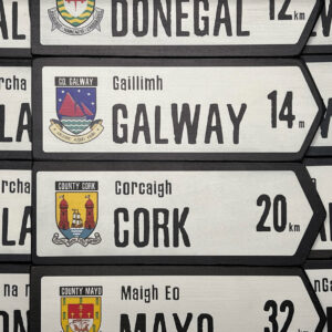 Irish County Road Signs