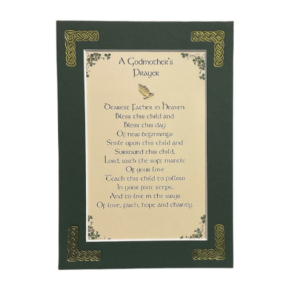 alt= a celtic blessing surrounded by a green frame