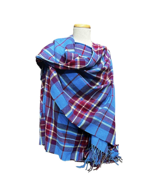 alt= a hope for life tartan shawl