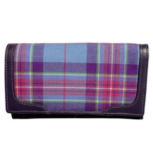 alt= a hope for life tartan wallet woman