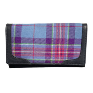 alt= a hope for life tartan wallet woman