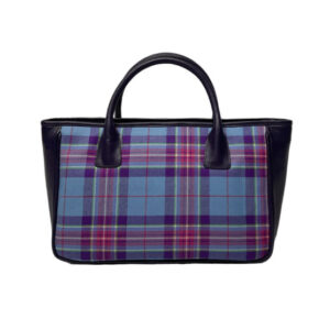 alt= a hope for life tartan handbag