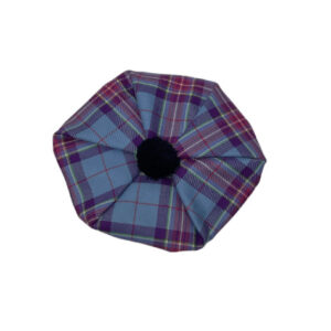 alt= a hope for life tartan burette black pom pom