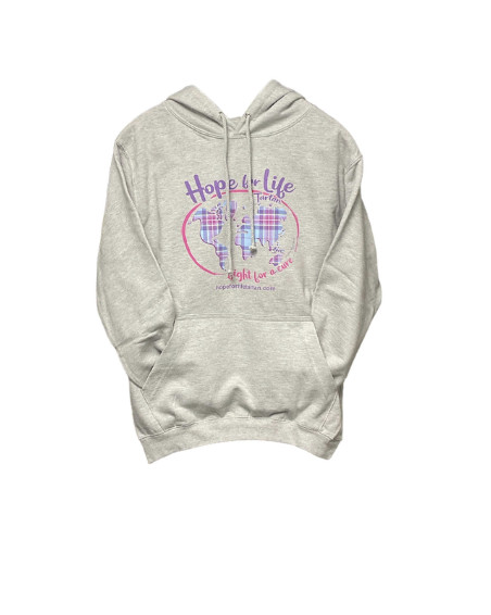 alt= a hope for life grey sweatshirt