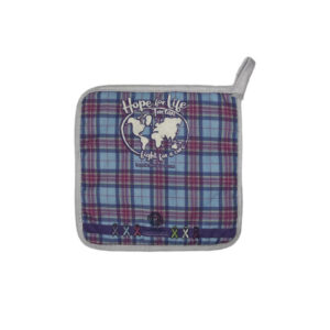 alt= hope for life tartan pot holder