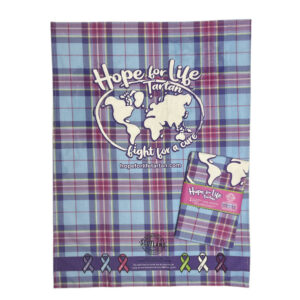 alt= hope for life tartan dish towel