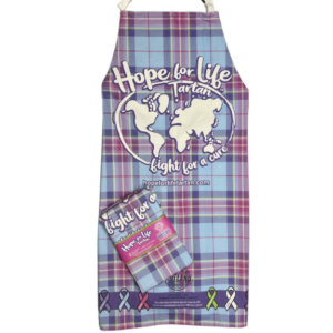 alt= a hope for life tartan apron
