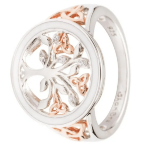 Tree of Life Enamel Ring