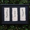 Ogham triple 'Friendship Love Loyalty'