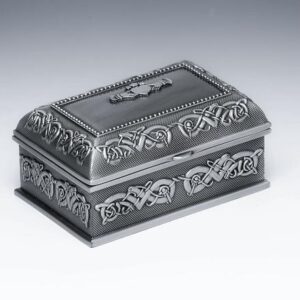 Small Pewter Claddagh Jewelry Box