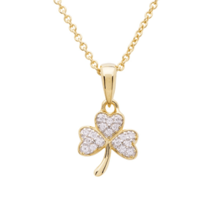 Gold Vermeil Shamrock Necklace