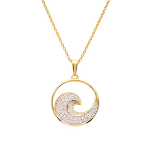 Gold Vermeil Wave Necklace