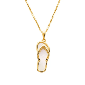 Gold Vermeil Flip Flop Necklace