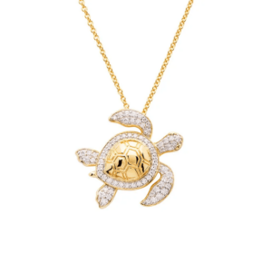 Gold Vermeil Turtle Necklace