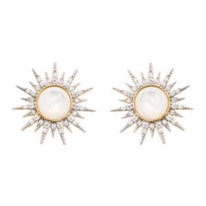 Gold Vermeil Sun Stud Earrings