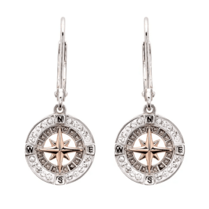 Compass Drop Earrings