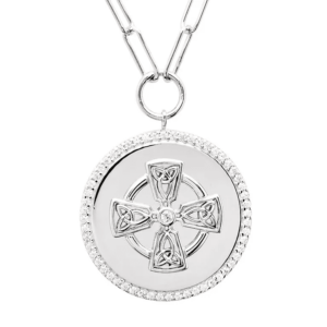 Paperclip Chain Cross Necklace