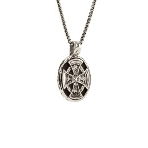 Oval Cross Necklace