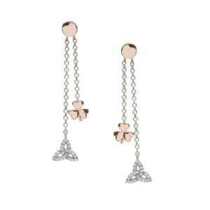 Trinity and Shamrock Earrings