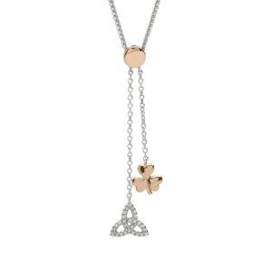 Trinity and Shamrock Necklace