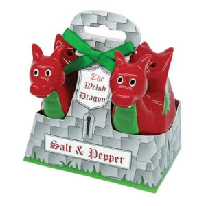 Welsh Dragon Salt and Pepper Shakers