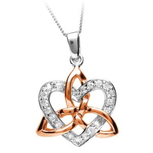 Trinity with Heart Necklace