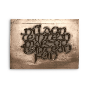 Carved "Fireside" Plaque