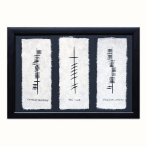 Friendship Love Loyalty Ogham 15.5x11
