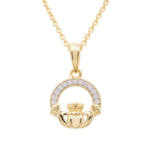 Gold Vermeil Claddagh Necklace