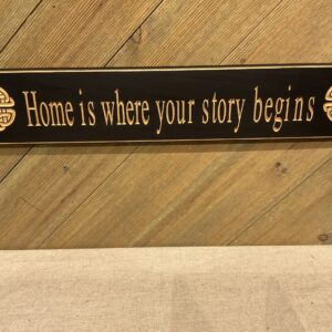 Sign Home is Where Blk