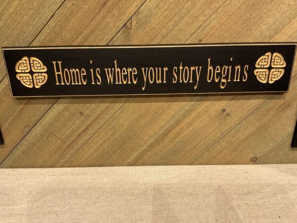 Sign Home is Where Blk