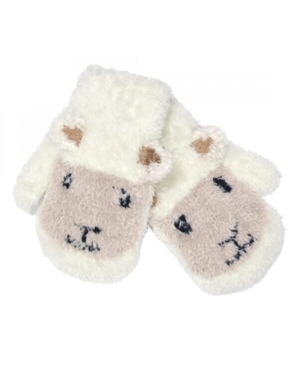 Ireland Cream Sheep Baby Mittens