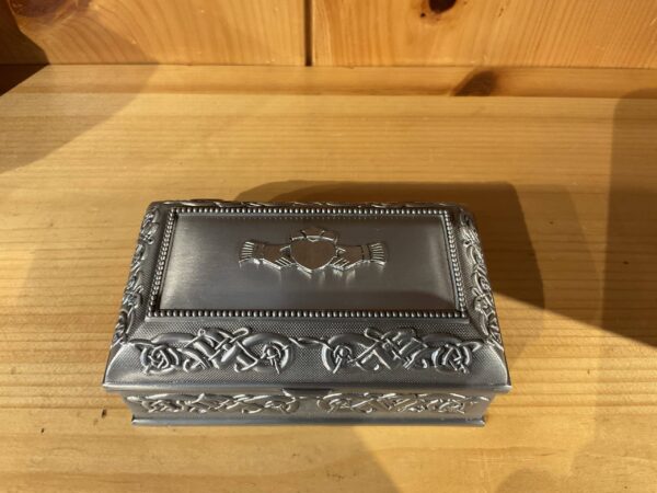 Medium Pewter Claddagh Jewelry Box