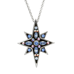 Midnight Blue Large Bethlehem Star Necklace