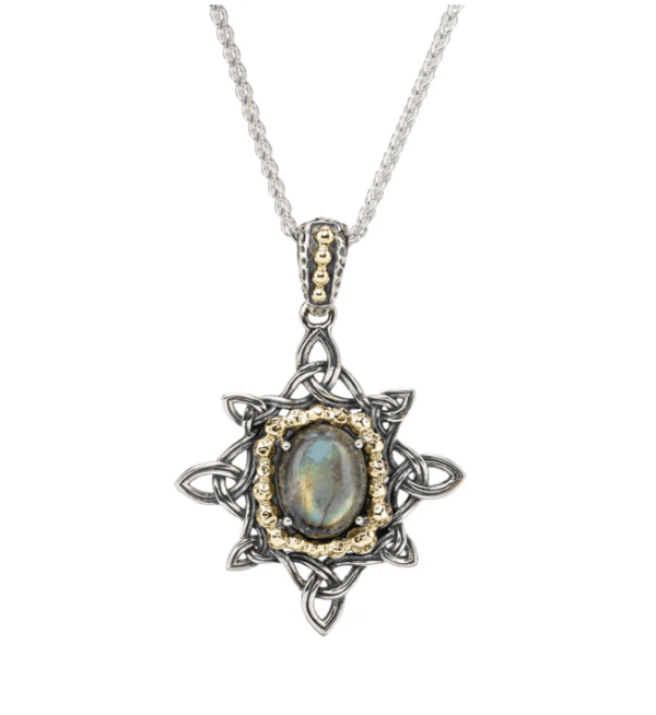alt= a Keith Jack necklace with a brooch like design
