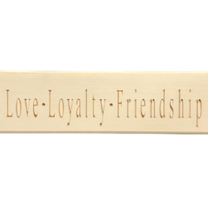 Sign Love Loyalty Friend White