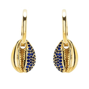 Gold Vermeil Claw Hoop Earrings