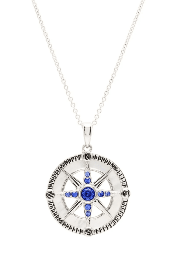 Mother of Pearl Compass Necklace