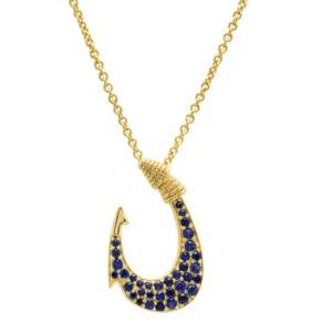 Gold Vermeil Hook Necklace