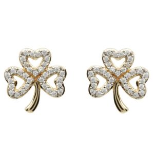Earrings Stud Sham CZ 10E653