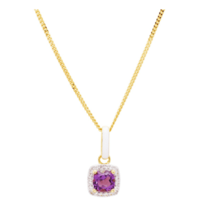 Necklace Amythest Enamel GV ST113