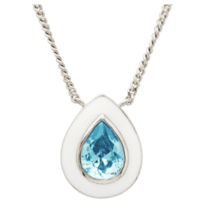 Necklace Aqua Enamel ST135