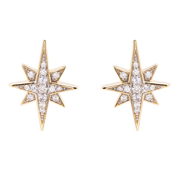 Earring Stud Clear Beth Star GV69