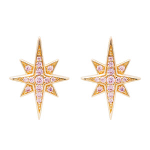 Earrings Stud Beth Pink Star GV68