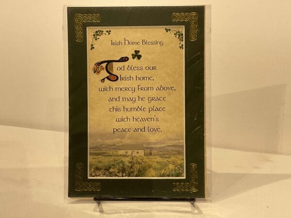 Irish Home Blessing God Bless 5x7 #70