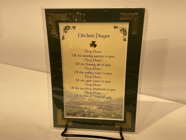 Old Irish Prayer 5x7 #97