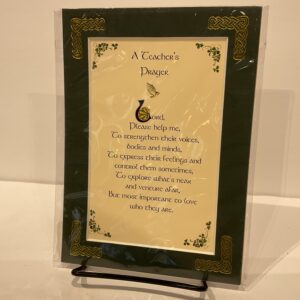 Teacher's Prayer 5x7 #112