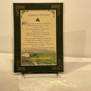 Irishman's Philosophy 5x7 #82