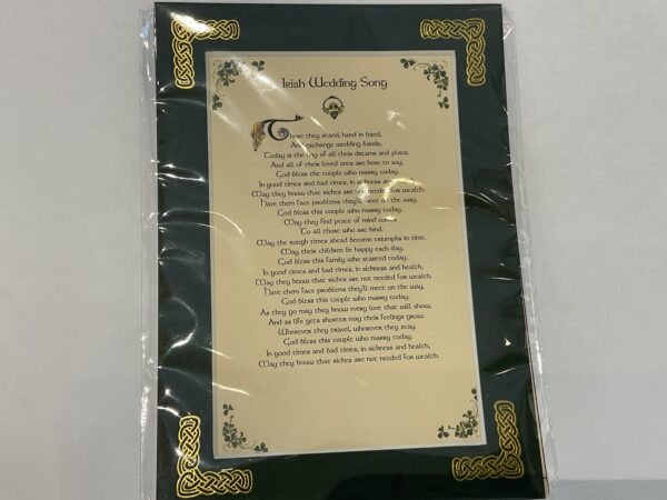 Irish Wedding Song 5x7 #80